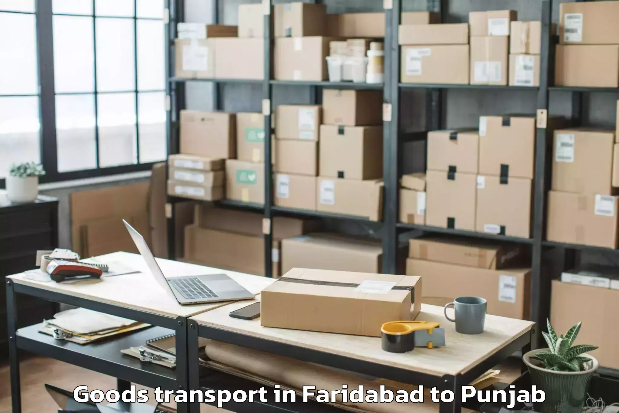 Faridabad to Talwara Goods Transport